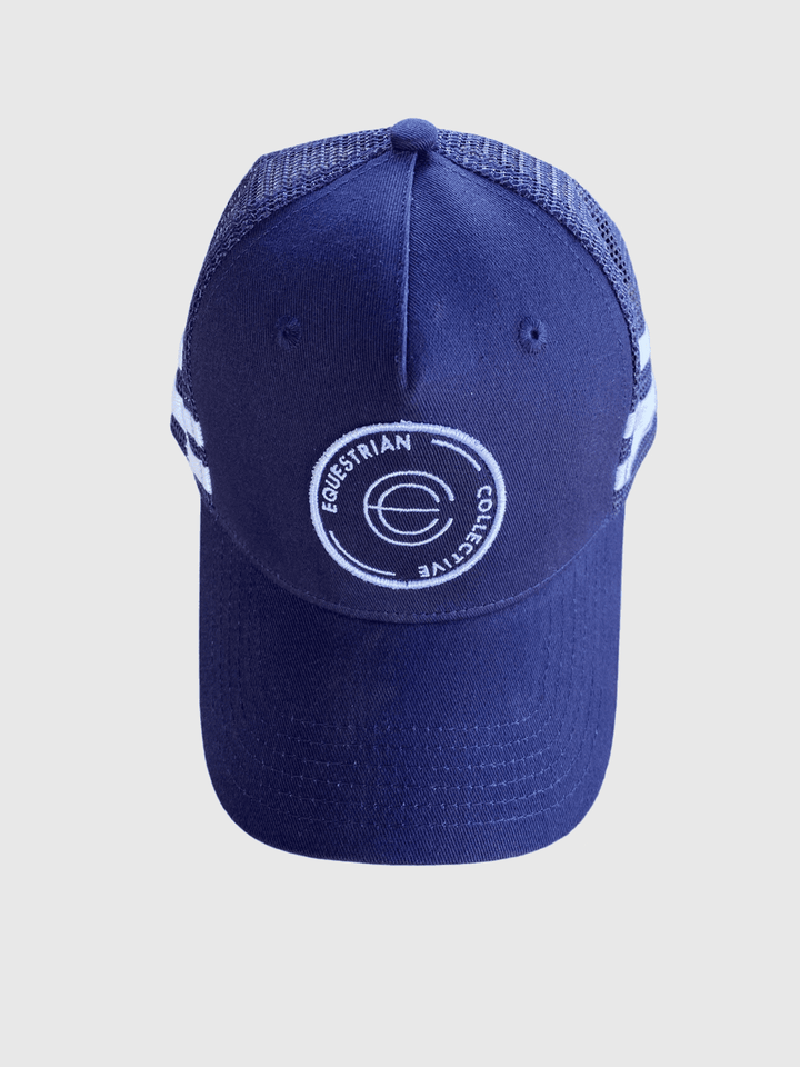 E-C Navy & White Trucker Cap